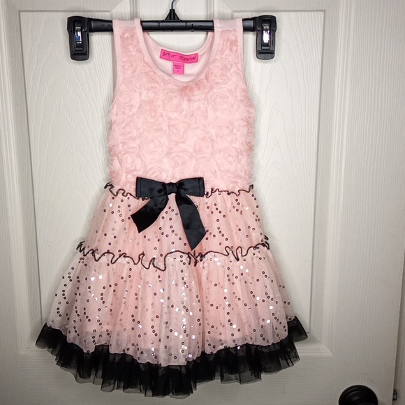 Betsey Johnson Other - Girls Toddler Betsey Johnson Twirl Rosette Sequin Layered Dress Sz 4